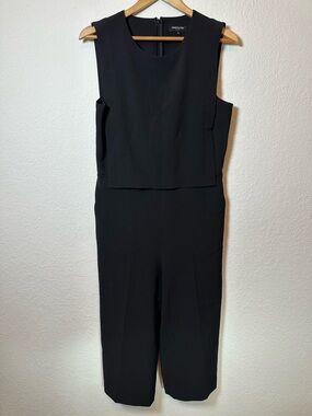 Kenneth Cole Sleek Black Sleeveless Jumpsuit